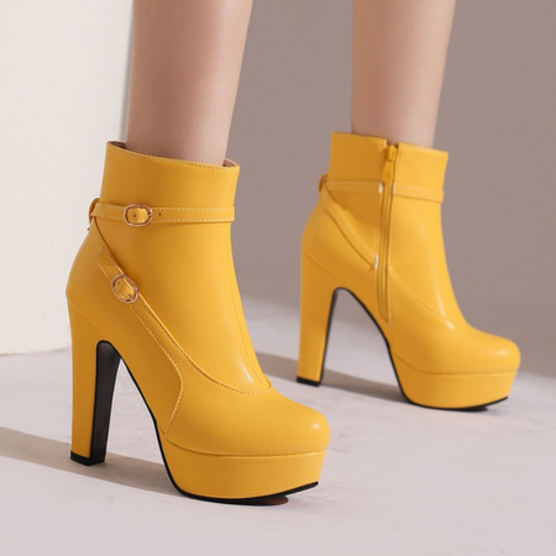 Ethnic Fashion In - Mode Plattform Stiefel Frauen Sexy Nieten