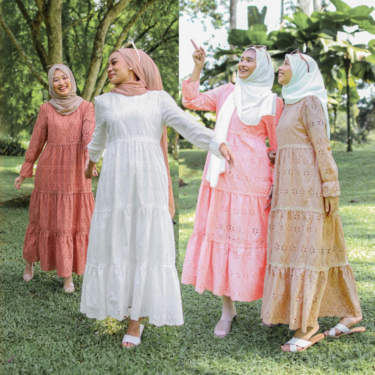 Ethnic Wear - Indonesisches Hohles Spitzenkleid Damenmode Ethnisches Bühnenkostüm