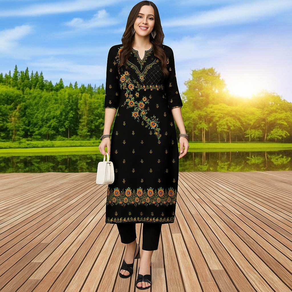 Ethnic Fashion Kurtis - Muslimisches Kurtta-Damenkleid, modisch, bequem, Kurt-Kleid, 2026,