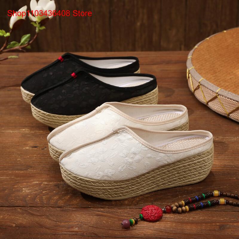 Ethnic Fashion In - Neue Stilvolle Hausschuhe, Leichte Dickbesohlte Ethno-Stil