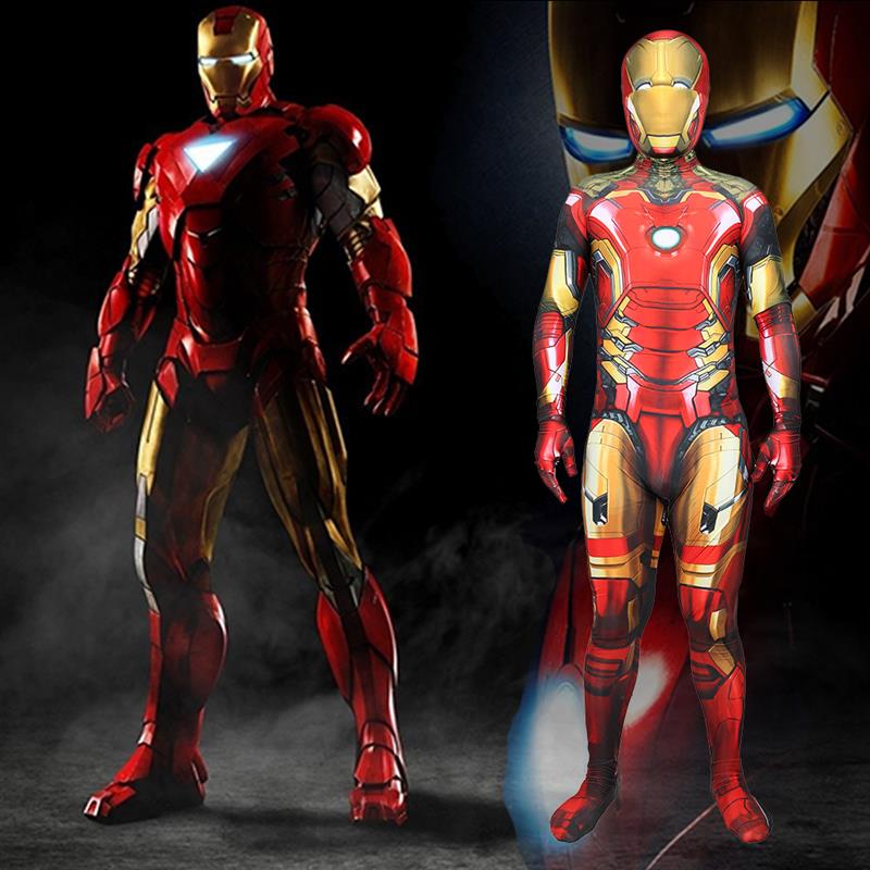 Ethnic Wear - Iron Man Cosplay-Anzug Enger Einteiler Bühnenkostüm