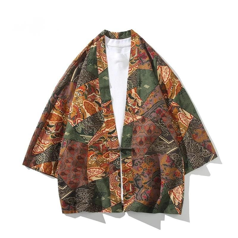 Ethnic Fashion In - Ethnischer Stil Bedruckter Yukata für Männer