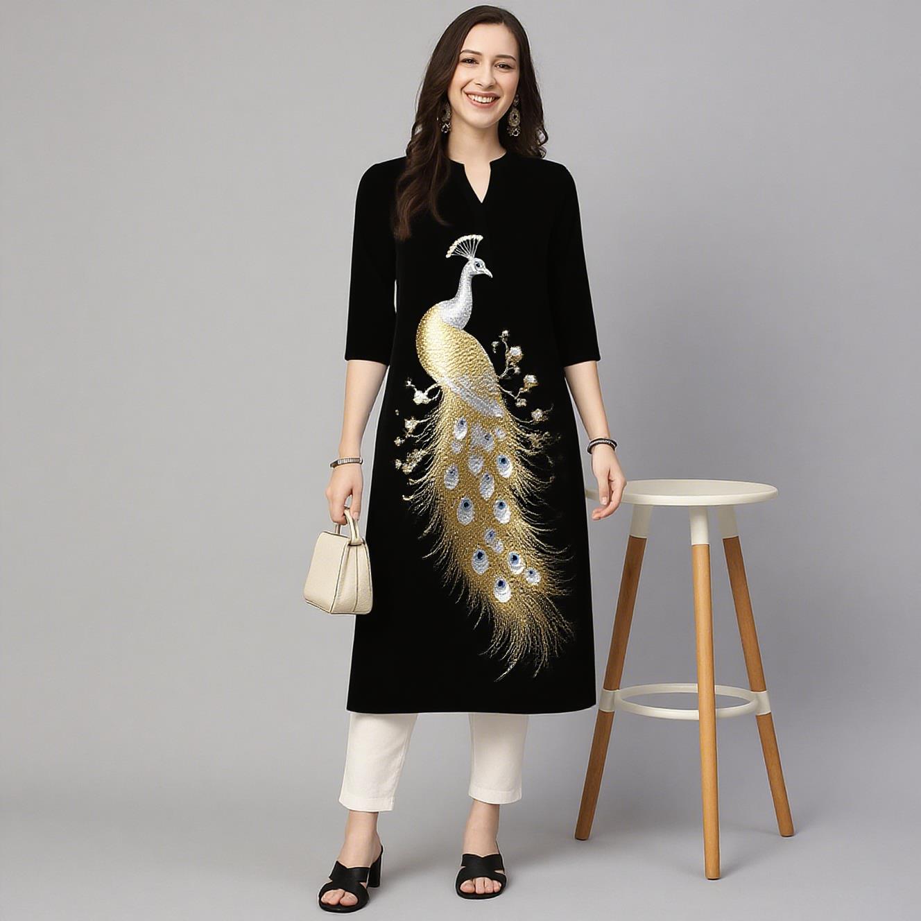 Pfau Damen Kurt Casual Fashion – Ethnic Fashion Kurtis Bewertung und Preis