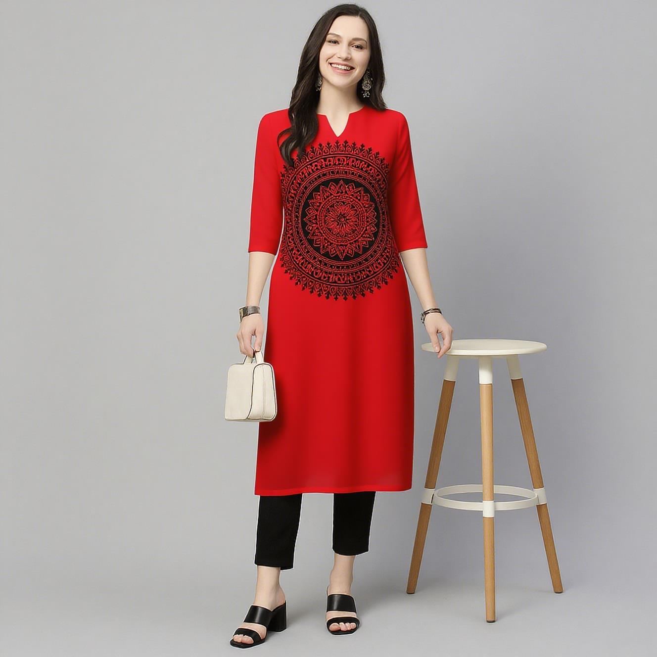 Muslimische Kurt Blumen Damenm – Ethnic Fashion Kurtis Bewertung und Preis