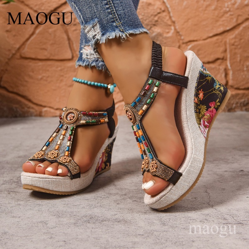 Boho Perlenverzierte Blumen-Ke – Ethnic Fashion In Bewertung und Preis