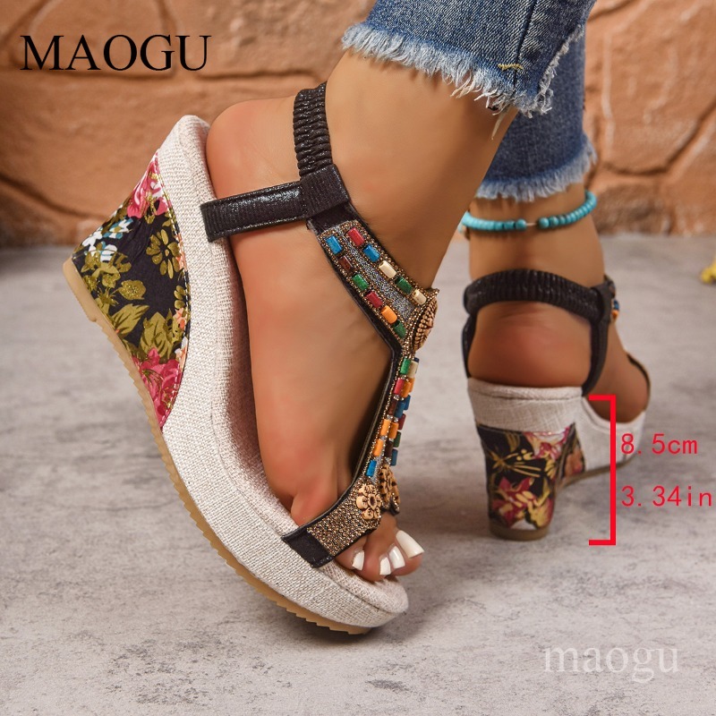 Boho Perlenverzierte Blumen-Ke – Ethnic Fashion In Bewertung und Preis