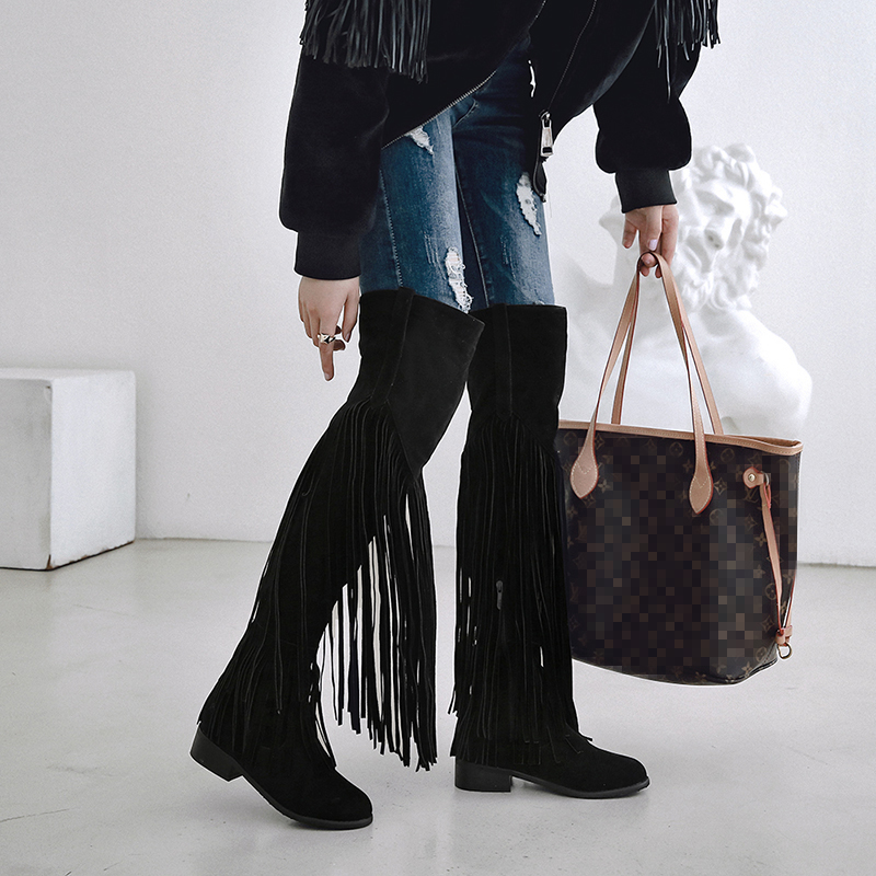 2026 Modische Boho Kniehohe St – Ethnic Fashion In Bewertung und Preis
