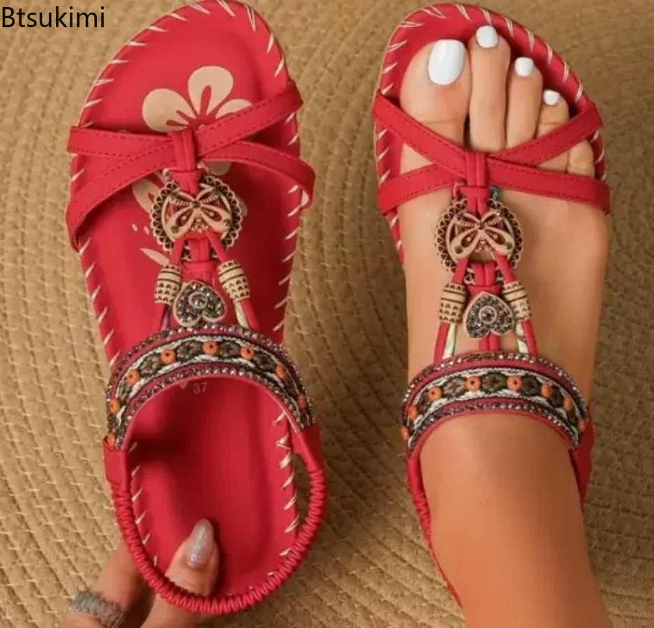 Damen Boho-Sandalen für Outdoo – Ethnic Fashion In Bewertung und Preis