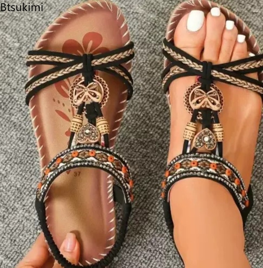 Damen Boho-Sandalen für Outdoo – Ethnic Fashion In Bewertung und Preis