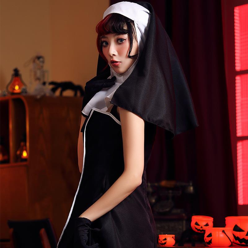 Halloween-Party Nonnen-Kurzroc – Ethnic Wear Bewertung und Preis