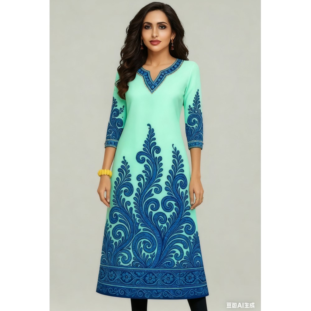 Muslimischen Kurt Blumen fraue – Ethnic Fashion Kurtis Bewertung und Preis