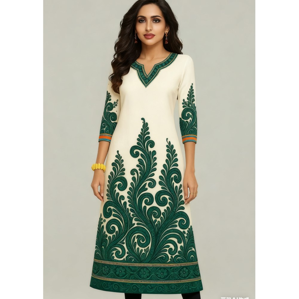 Muslimischen Kurt Blumen fraue – Ethnic Fashion Kurtis Bewertung und Preis