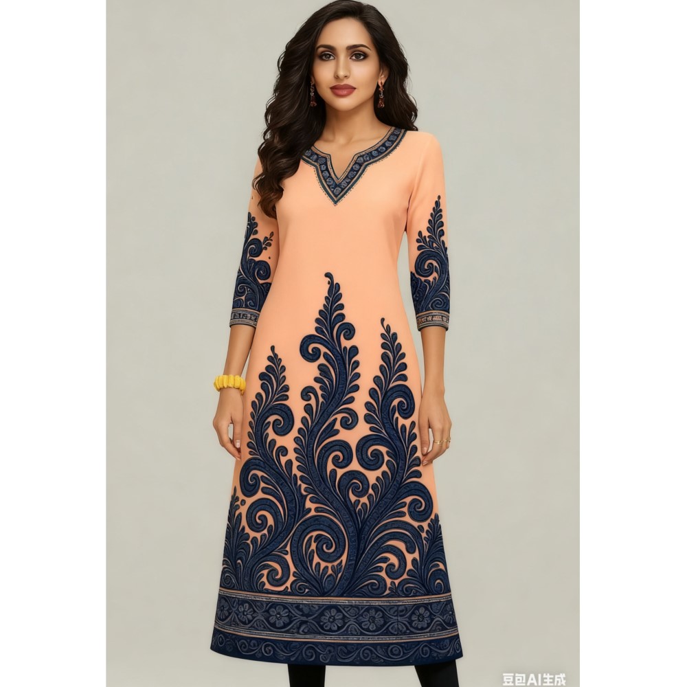 Muslimischen Kurt Blumen fraue – Ethnic Fashion Kurtis Bewertung und Preis